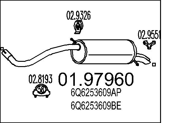 End Silencer - 01.97960 MTS
