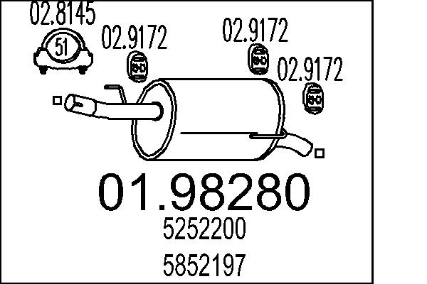 End Silencer - 01.98280 MTS