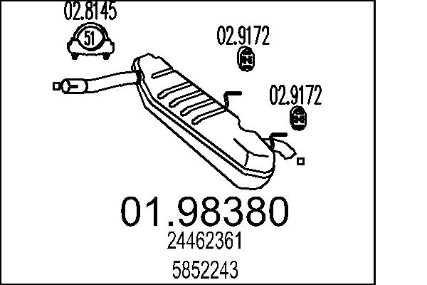 End Silencer - 01.98380 MTS