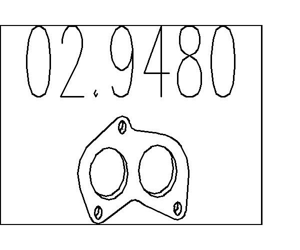 Gasket, exhaust pipe - 02.9480 MTS