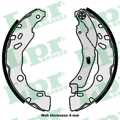Bremsbackensatz - 01111 LPR