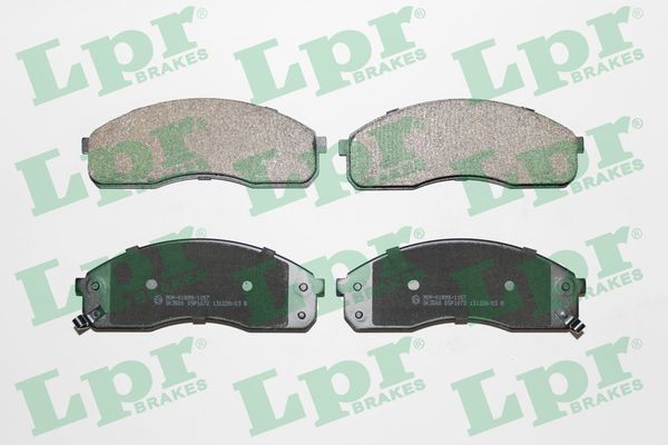 Комплект тормозных колодок, дисковый тормоз - 05P1072 LPR