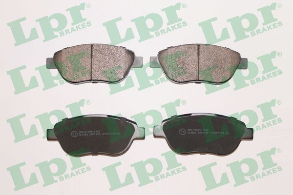 Комплект тормозных колодок, дисковый тормоз - 05P1192 LPR
