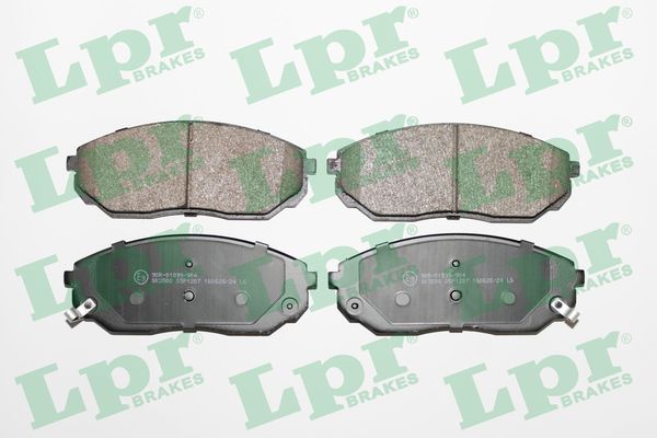 Комплект тормозных колодок, дисковый тормоз - 05P1207 LPR