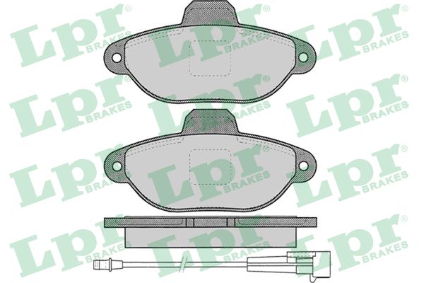 Brake Pad Set, disc brake - 05P1262 LPR
