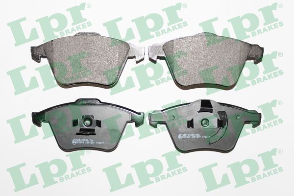 Комплект тормозных колодок, дисковый тормоз - 05P1277 LPR