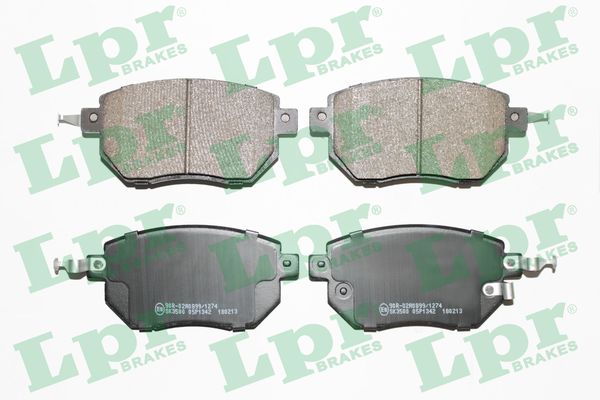 Комплект тормозных колодок, дисковый тормоз - 05P1342 LPR