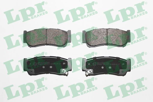 Комплект тормозных колодок, дисковый тормоз - 05P1417 LPR