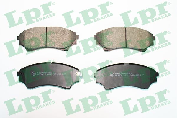 Комплект тормозных колодок, дисковый тормоз - 05P1499 LPR