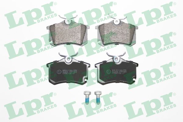 Комплект тормозных колодок, дисковый тормоз - 05P1508 LPR