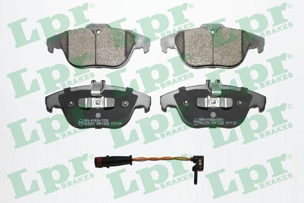 Комплект тормозных колодок, дисковый тормоз - 05P1528A LPR