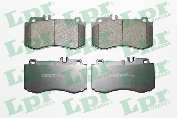 Комплект тормозных колодок, дисковый тормоз - 05P1592 LPR