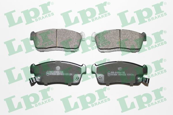 Комплект тормозных колодок, дисковый тормоз - 05P1632 LPR