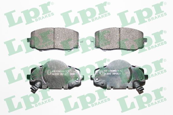 Brake Pad Set, disc brake - 05P1633 LPR