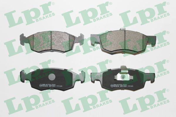 Brake Pad Set, disc brake - 05P1654 LPR