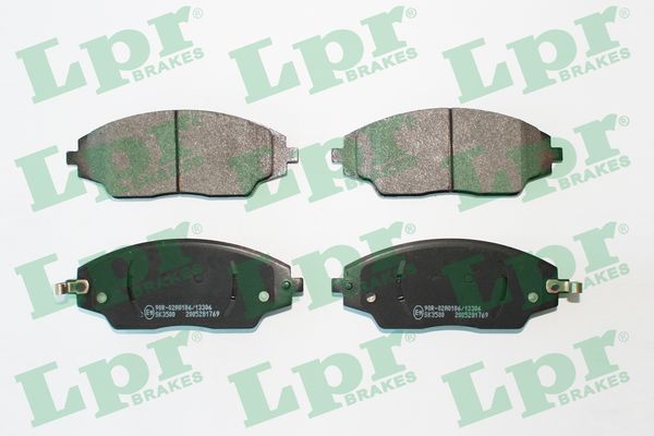 Комплект тормозных колодок, дисковый тормоз - 05P1769 LPR