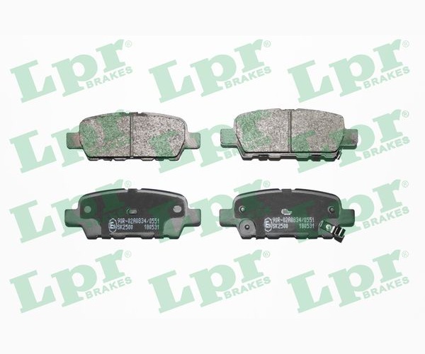 Brake Pad Set, disc brake - 05P1862 LPR