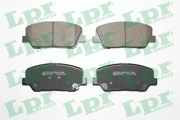 Комплект тормозных колодок, дисковый тормоз - 05P1960 LPR