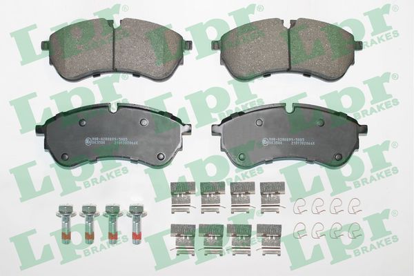 Комплект тормозных колодок, дисковый тормоз - 05P2066K LPR