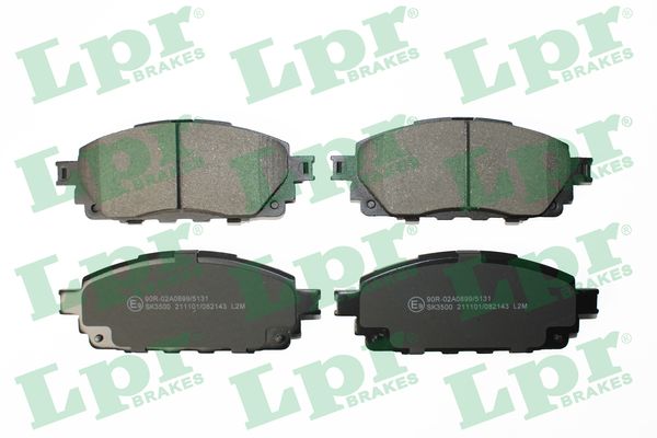 Brake Pad Set, disc brake - 05P2143 LPR