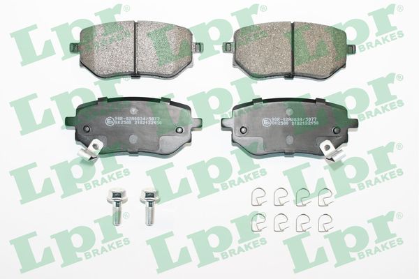 Комплект тормозных колодок, дисковый тормоз - 05P2150 LPR