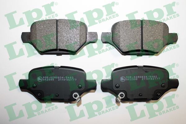 Комплект тормозных колодок, дисковый тормоз - 05P2177 LPR