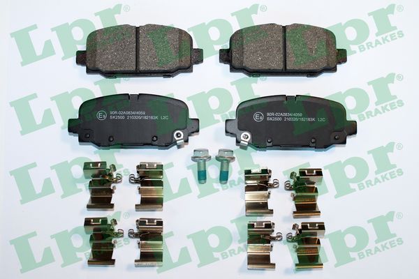 Комплект тормозных колодок, дисковый тормоз - 05P2183K LPR