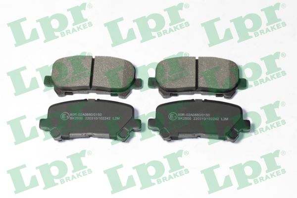 Brake Pad Set, disc brake - 05P2242 LPR