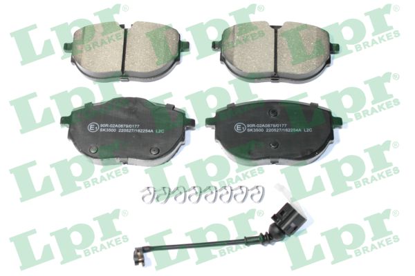Комплект тормозных колодок, дисковый тормоз - 05P2254A LPR