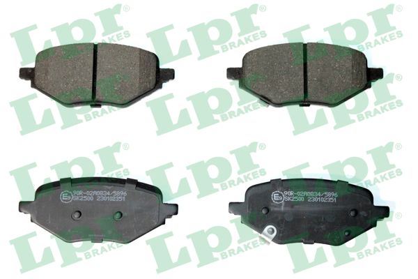 Brake Pad Set, disc brake - 05P2351 LPR