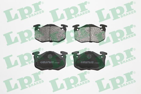 Комплект тормозных колодок, дисковый тормоз - 05P484 LPR