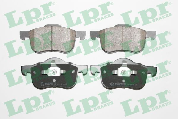 Комплект тормозных колодок, дисковый тормоз - 05P704 LPR
