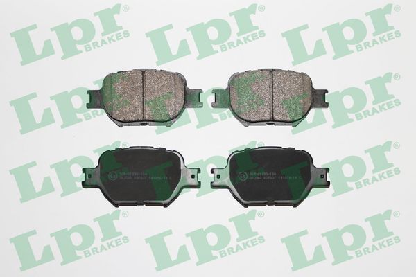 Комплект тормозных колодок, дисковый тормоз - 05P837 LPR