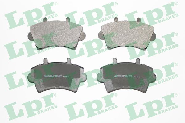Комплект тормозных колодок, дисковый тормоз - 05P884 LPR