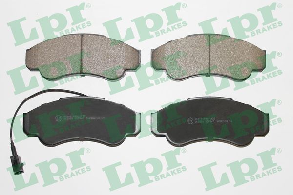 Комплект тормозных колодок, дисковый тормоз - 05P967 LPR