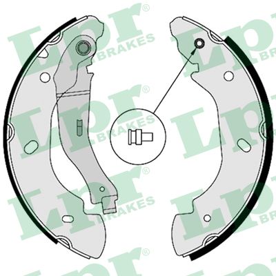 Kit ganasce freno - 08580 LPR