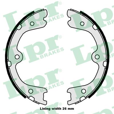 Brake Shoe Set, parking brake - 09880 LPR
