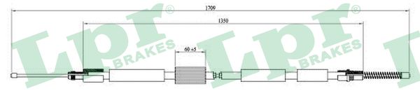 Cable, parking brake - C0003B LPR