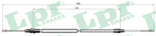 Cable, parking brake - C0004B LPR