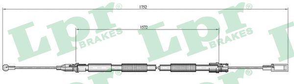 Cable, parking brake - C0007B LPR