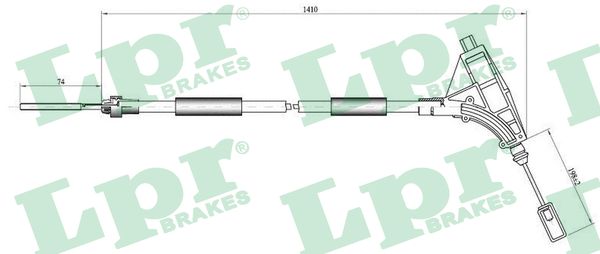 Cavo comando, Freno stazionamento - C0010B LPR
