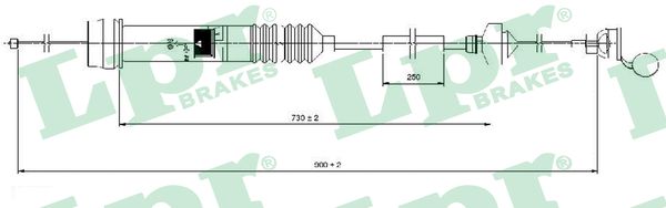 Clutch Cable - C0013C LPR