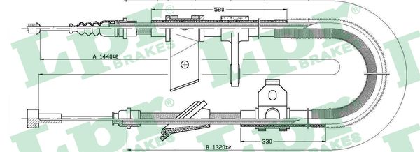 Cavo comando, Freno stazionamento - C0022B LPR