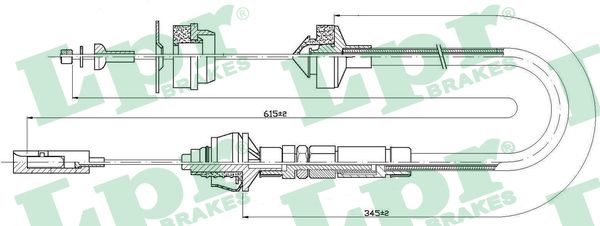Cavo comando, Comando frizione - C0025C LPR