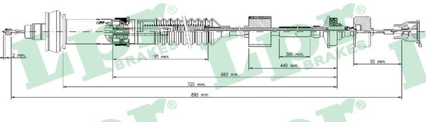 Clutch Cable - C0028C LPR