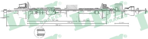Clutch Cable - C0029C LPR