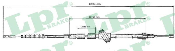 Cavo comando, Freno stazionamento - C0033B LPR