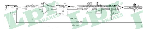 Cavo comando, Comando frizione - C0034C LPR