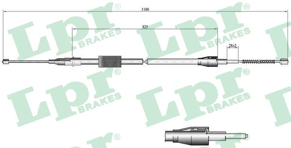 Cavo comando, Freno stazionamento - C0035B LPR