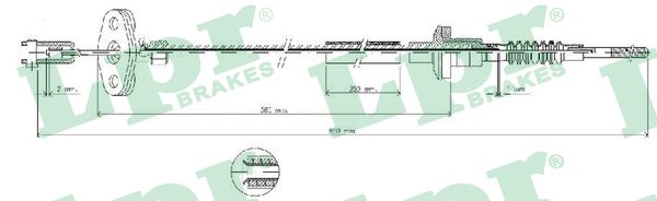 Cavo comando, Comando frizione - C0035C LPR